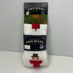 Ladies 2 Pair Fall Socks